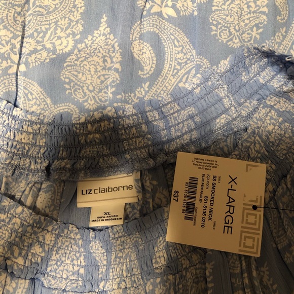 Liz Claiborne rayon Top - Picture 2 of 5